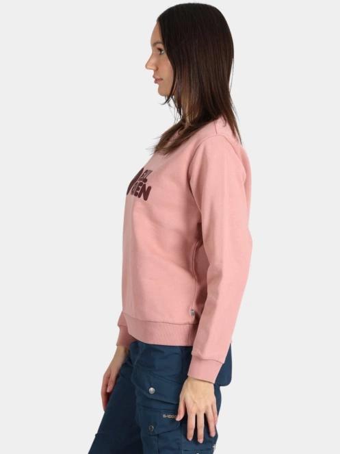 Fjallraven Fjällräven Logo Sweater W női pulóver rózsaszín színben 3