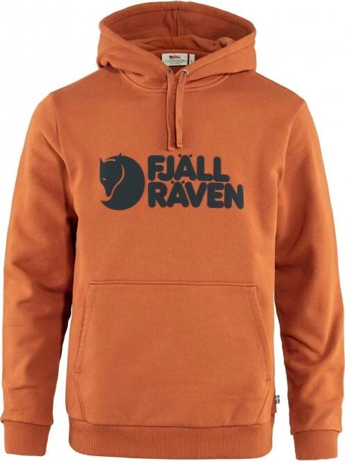 Fjallraven Fjällräven Logo Hoodie M férfi kapucnis pulóver narancssárga színben 2
