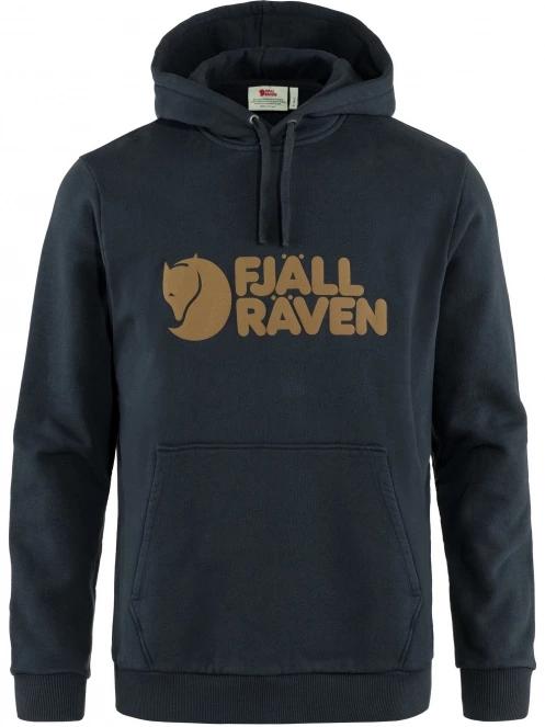 Fjallraven Fjällräven Logo Hoodie M férfi kapucnis pulóver sötétkék színben 6