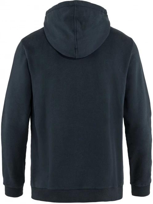 Fjallraven Fjällräven Logo Hoodie M férfi kapucnis pulóver sötétkék színben 7