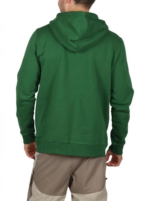 Fjallraven Fjällräven Logo Hoodie M férfi kapucnis pulóver zöld színben 4