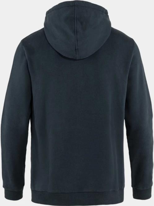 Fjallraven Fjällräven Logo Hoodie M férfi kapucnis pulóver sötétkék színben 7
