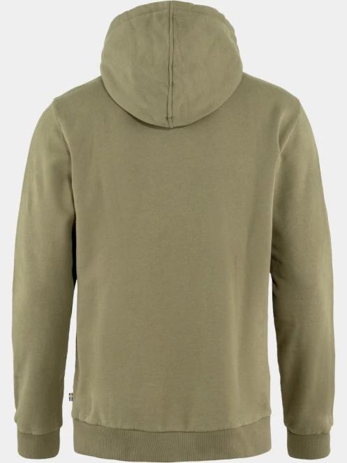 Fjallraven Fjällräven Logo Hoodie M férfi kapucnis pulóver oliva színben 3