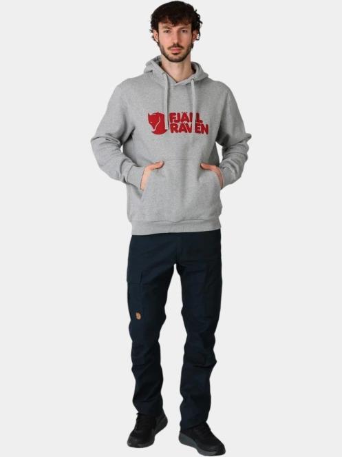 Fjallraven Fjällräven Logo Hoodie M férfi kapucnis pulóver szürke színben 5