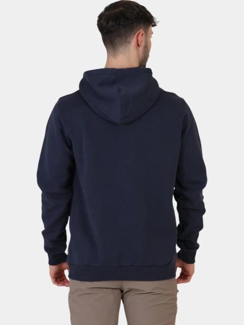Fjallraven Fjällräven Logo Hoodie M férfi kapucnis pulóver sötétkék színben 4
