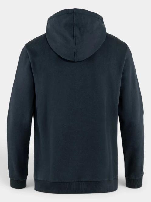 Fjallraven Fjällräven Logo Hoodie M férfi kapucnis pulóver sötétkék színben 8