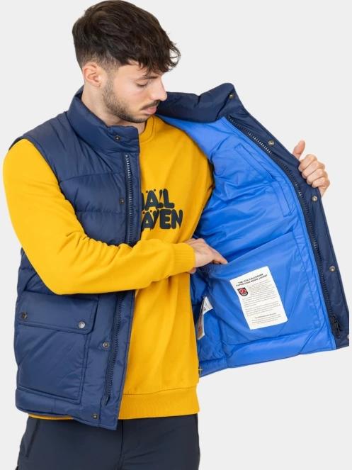 Fjallraven Expedition Down Lite Vest M férfi mellény sötétkék színben 7
