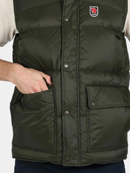 Fjallraven Expedition Down Lite Vest M férfi mellény zöld színben 6