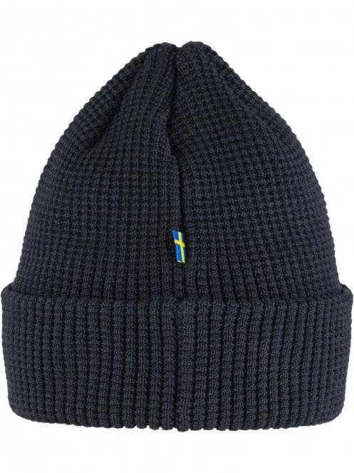 Fjallraven Fjällräven Tab Hat kötött sapka sötétkék színben 4
