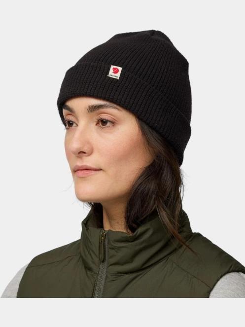 Fjallraven Fjällräven Tab Hat kötött sapka fekete színben 4