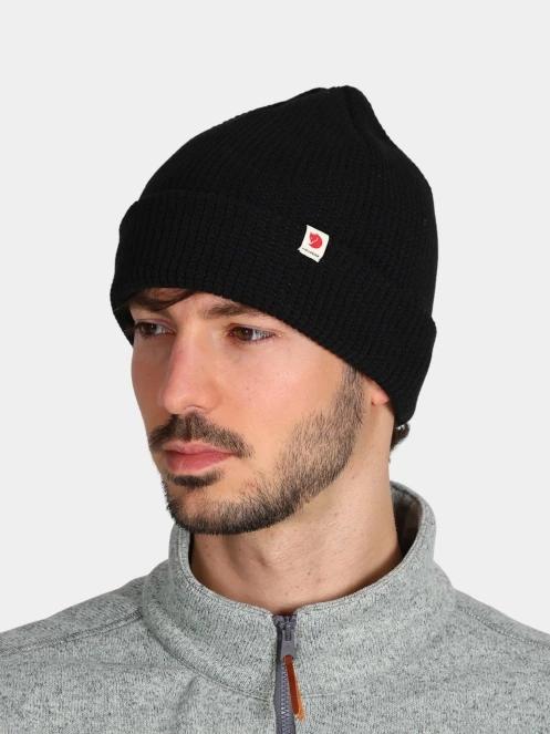 Fjallraven Fjällräven Tab Hat kötött sapka fekete színben 5