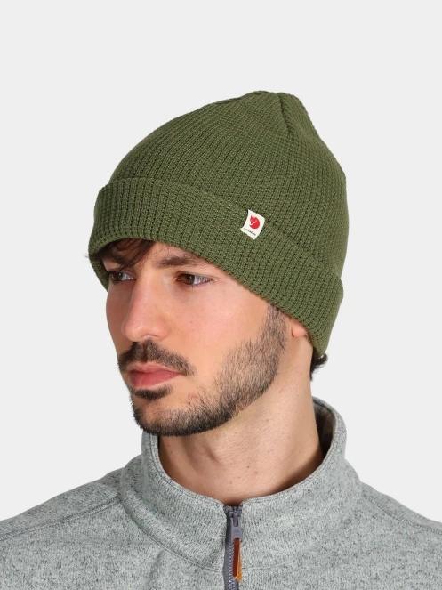 Fjallraven Fjällräven Tab Hat kötött sapka oliva színben 5