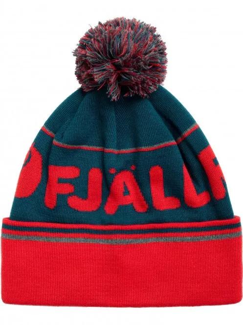 Fjallraven Fjällräven Pom Hat bojtos sapka piros színben 2