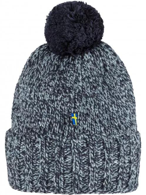 Fjallraven Övik Pom Hat bojtos sapka sötétkék színben 3