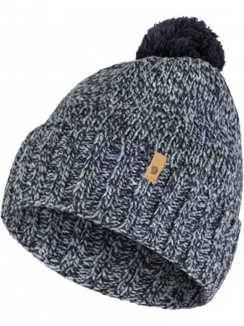 Fjallraven Övik Pom Hat bojtos sapka sötétkék színben 4