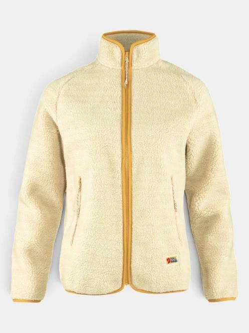 Fjallraven Vardag Pile Fleece W női polár pulóver homok színben 2