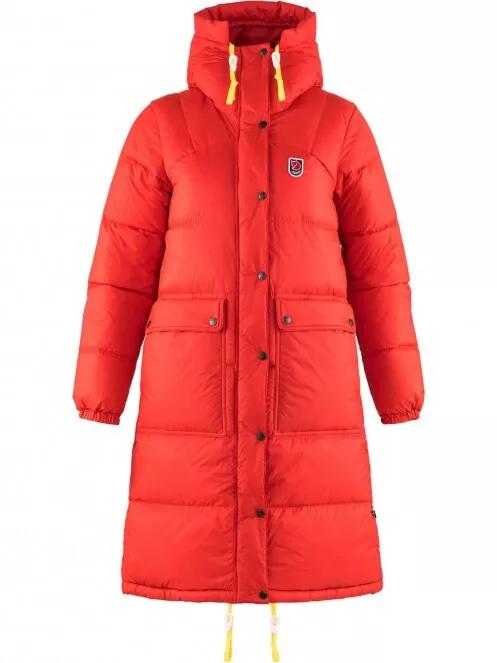 Fjallraven Expedition Long Down Parka W női pehelykabát piros színben 2