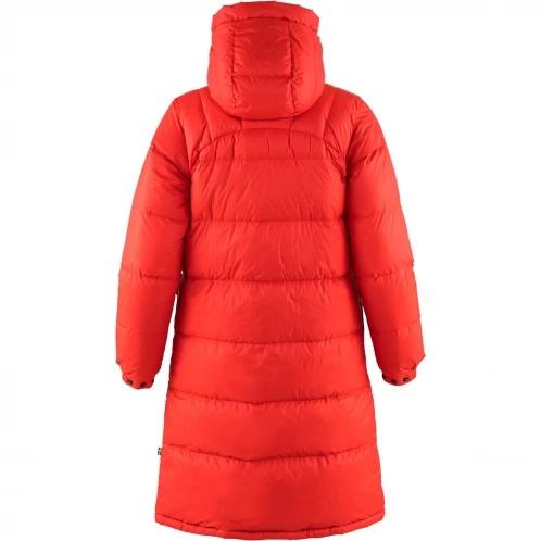 Fjallraven Expedition Long Down Parka W női pehelykabát piros színben 3
