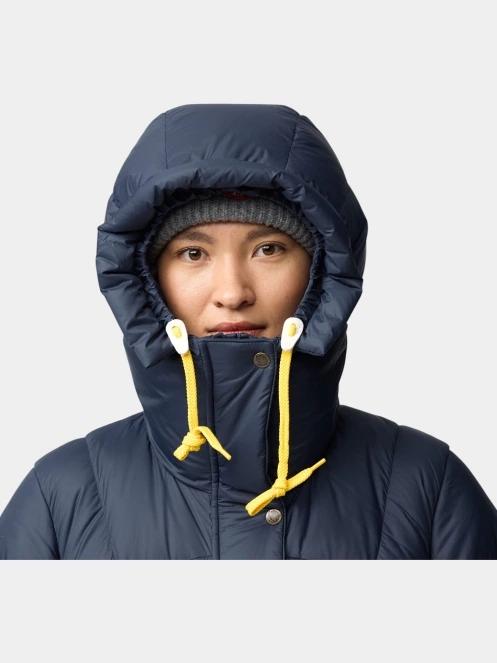 Fjallraven Expedition Long Down Parka W női pehelykabát sötétkék színben 11