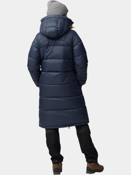 Fjallraven Expedition Long Down Parka W női pehelykabát sötétkék színben 4