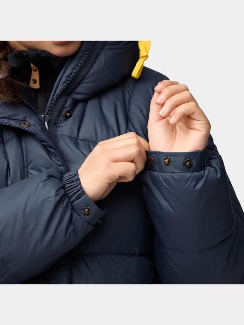 Fjallraven Expedition Long Down Parka W női pehelykabát sötétkék színben 9