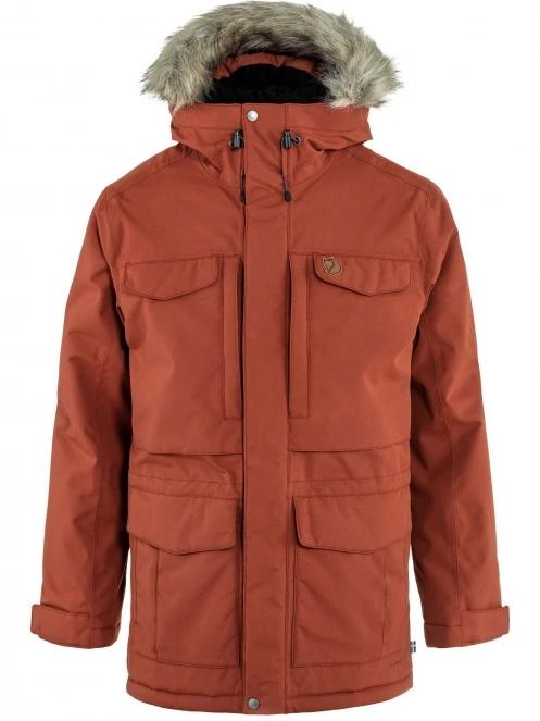 Fjallraven Nuuk Parka M férfi télikabát piros színben 2