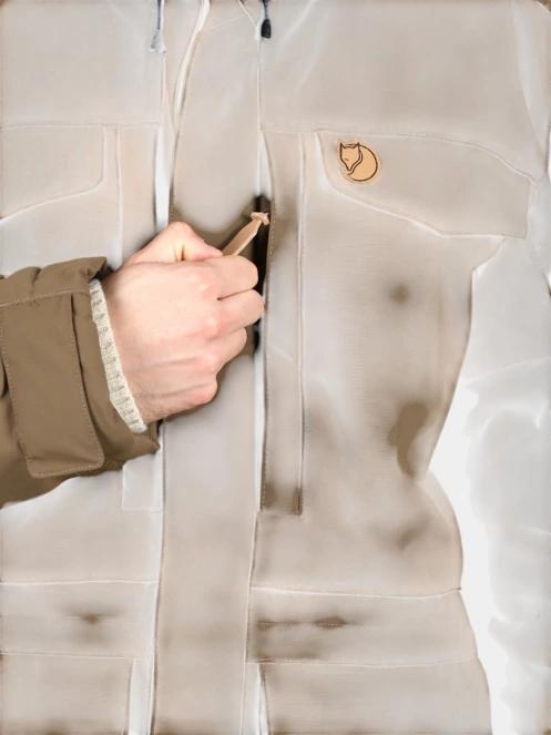 Fjallraven Nuuk Parka M férfi télikabát barna színben 7