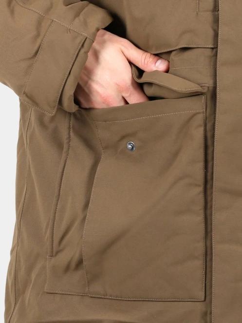 Fjallraven Nuuk Parka M férfi télikabát barna színben 7