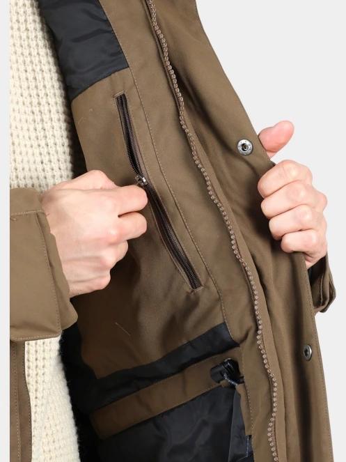 Fjallraven Nuuk Parka M férfi télikabát barna színben 8