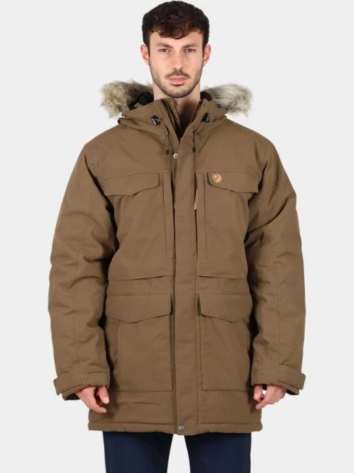 Fjallraven Nuuk Parka M férfi télikabát barna színben 2
