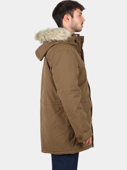 Fjallraven Nuuk Parka M férfi télikabát barna színben 3