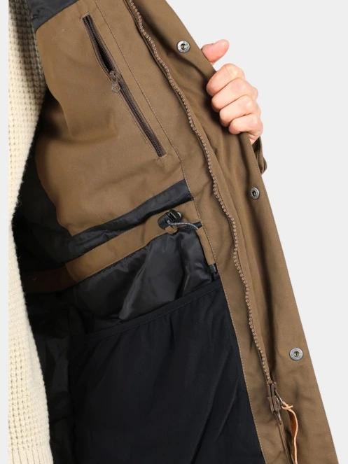 Fjallraven Nuuk Parka M férfi télikabát barna színben 10