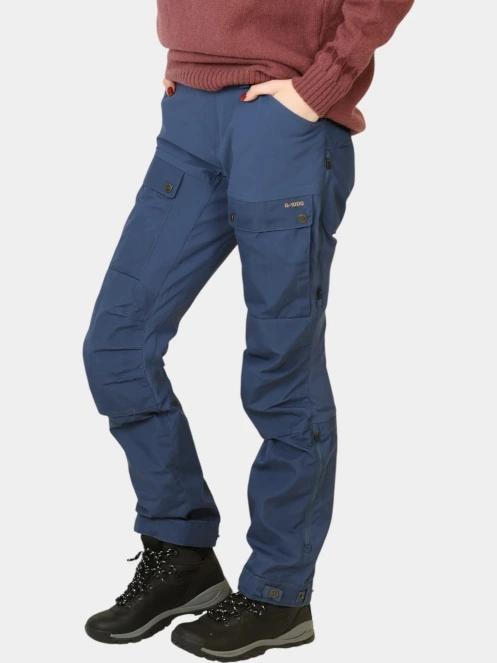 Fjallraven Keb Trousers Curved W női túranadrág kék színben 3
