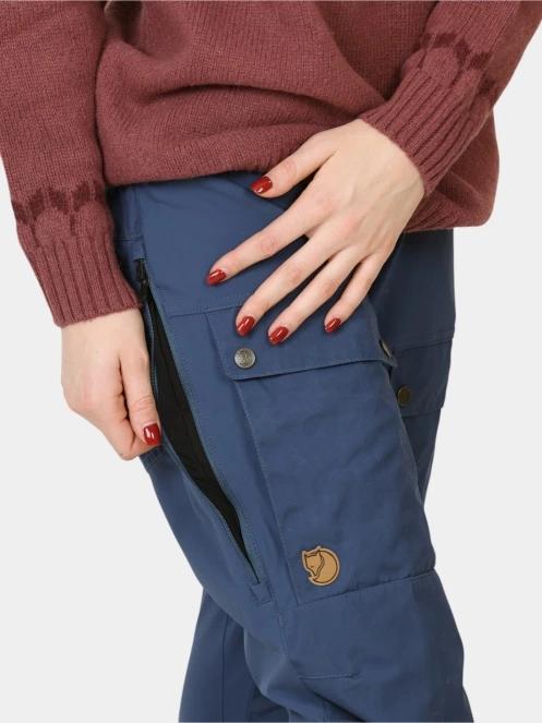 Fjallraven Keb Trousers Curved W női túranadrág kék színben 6