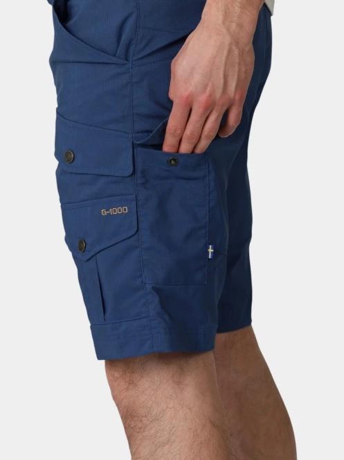 Fjallraven Vidda Pro Lite Shorts M férfi oldalzsebes túra rövidnadrág kék színben 5