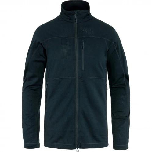 Fjallraven Abisko Lite Fleece Jacket M férfi polár pulóver sötétkék színben 2