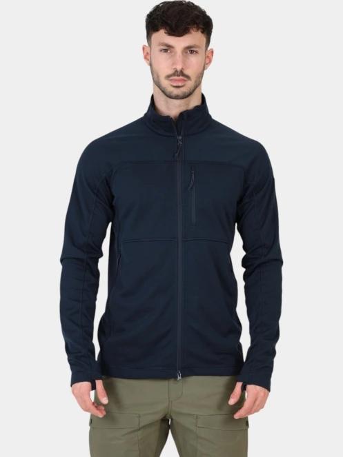 Fjallraven Abisko Lite Fleece Jacket M férfi polár pulóver sötétkék színben 2