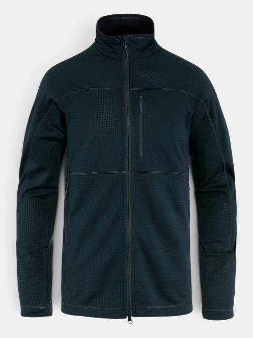 Fjallraven Abisko Lite Fleece Jacket M férfi polár pulóver sötétkék színben 7