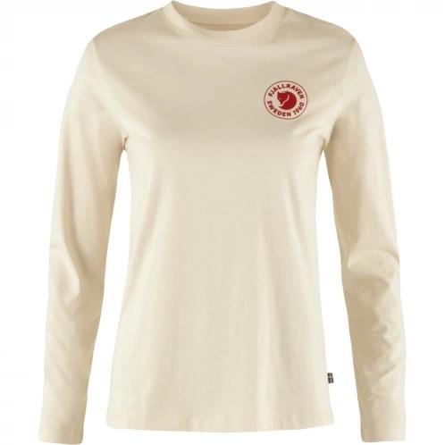 Fjallraven 1960 Logo T-shirt LS W női hosszú ujjú póló homok színben 6
