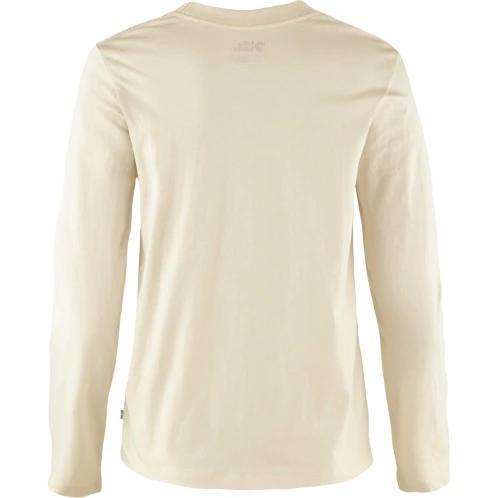 Fjallraven 1960 Logo T-shirt LS W női hosszú ujjú póló homok színben 7