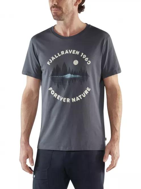 Fjallraven Forest Mirror T-shirt M férfi rövid ujjú póló sötétkék színben 2