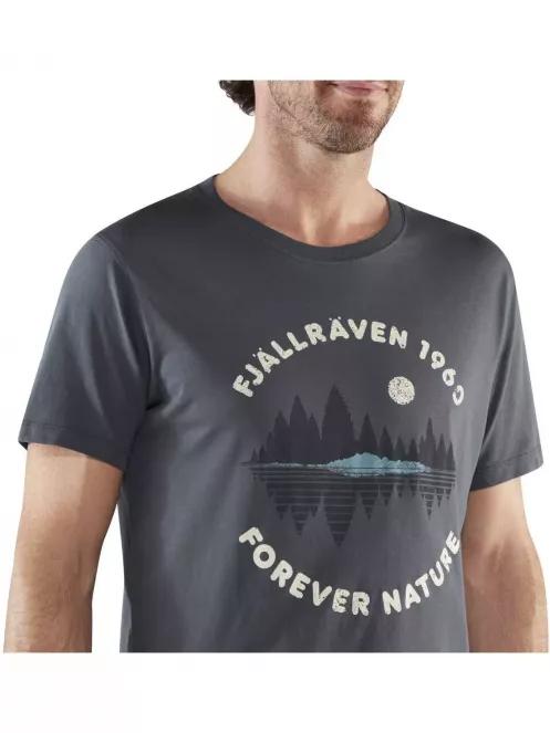Fjallraven Forest Mirror T-shirt M férfi rövid ujjú póló sötétkék színben 5