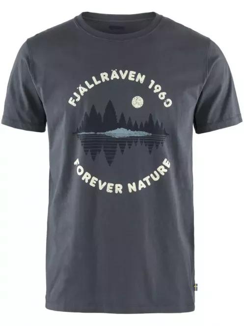 Fjallraven Forest Mirror T-shirt M férfi rövid ujjú póló sötétkék színben 6