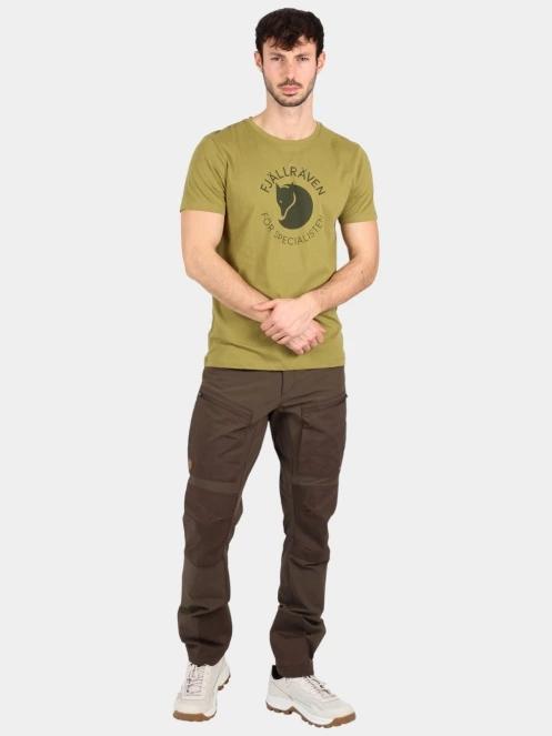 Fjallraven Fjällräven Fox T-shirt M férfi rövid ujjú póló oliva színben 5