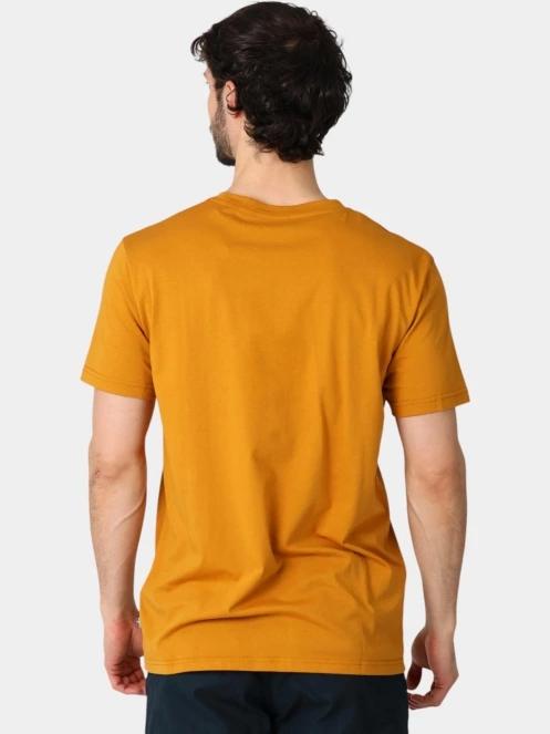 Fjallraven Fjällräven Fox T-shirt M férfi rövid ujjú póló sárga színben 4