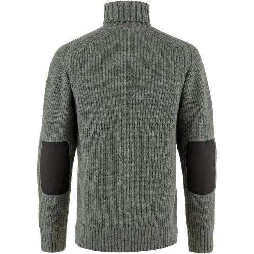 Fjallraven Övik Roller Neck Sweater M férfi kötött pulóver szürke színben 3