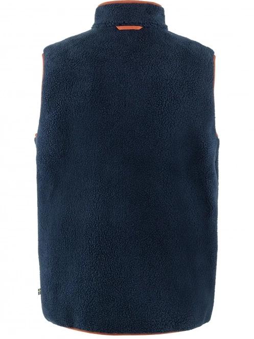 Fjallraven Vardag Pile Fleece Vest M férfi polár mellény sötétkék színben 3