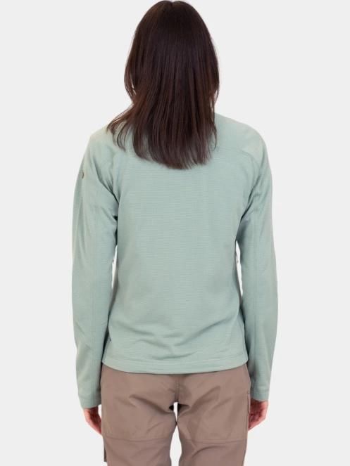 Fjallraven Abisko Lite Fleece Jacket W női polár pulóver zöld színben 4