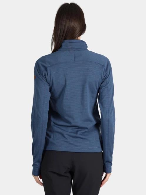 Fjallraven Abisko Lite Fleece Jacket W női polár pulóver kék színben 4