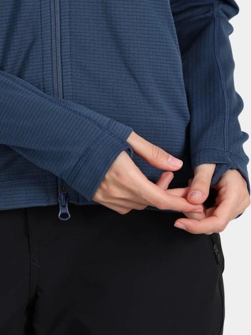 Fjallraven Abisko Lite Fleece Jacket W női polár pulóver kék színben 7